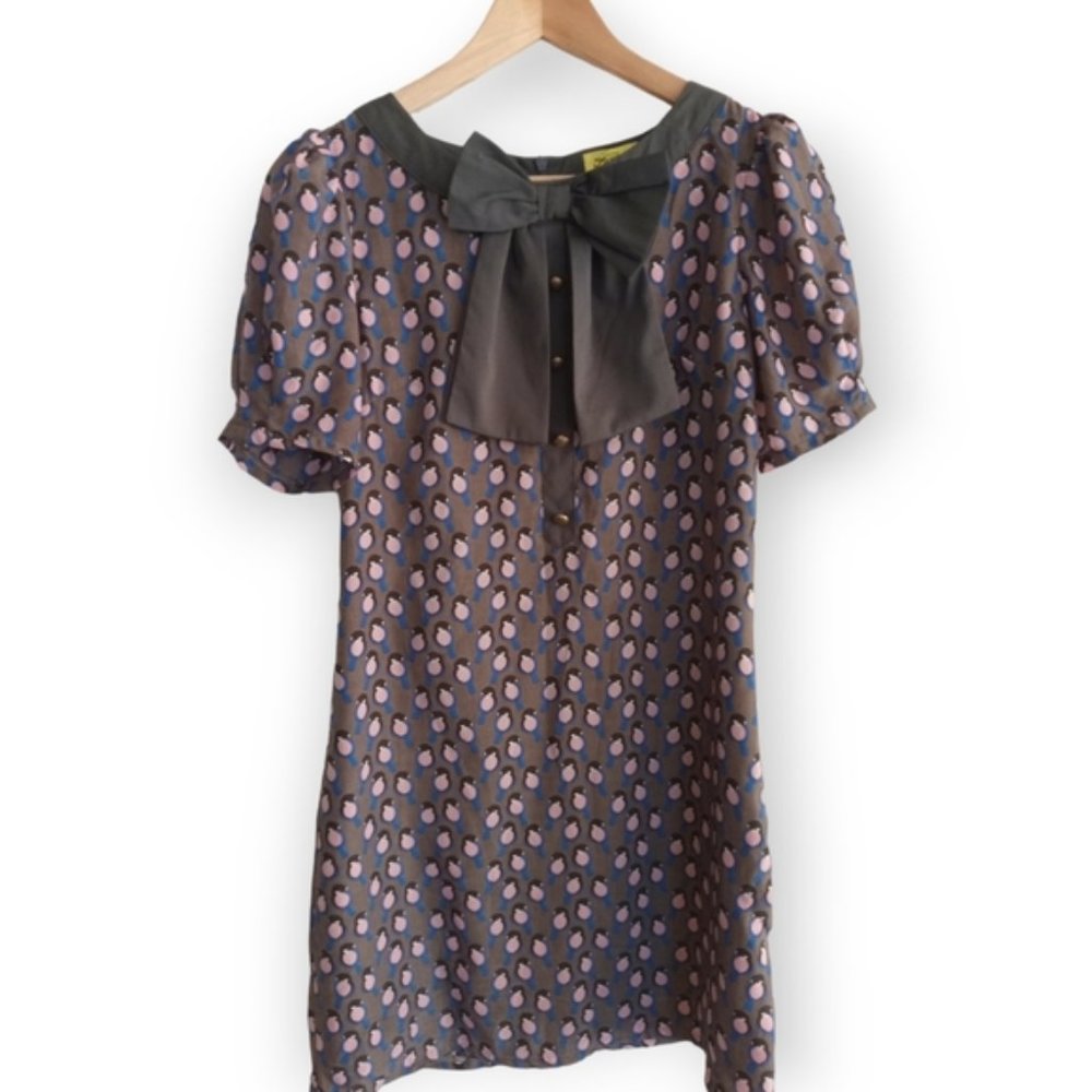 Max C boutique vintage style dress light fabric lined small